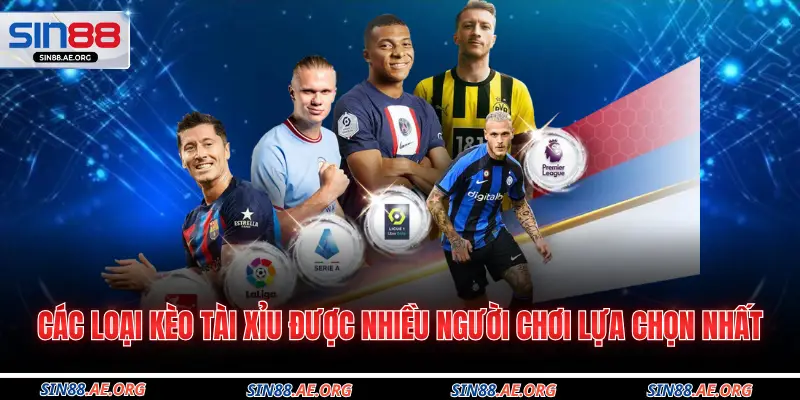Các loại kèo tài xỉu được nhiều người chơi lựa chọn nhất