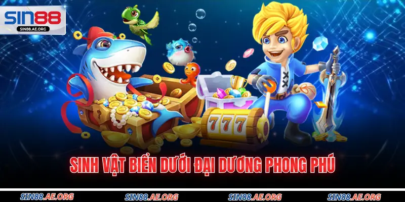 Sinh vật biển dưới đại dương phong phú 